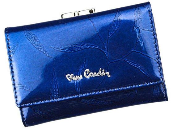 Portfel damski skórzany PIERRE CARDIN 02 LEAF 117 Bordowy