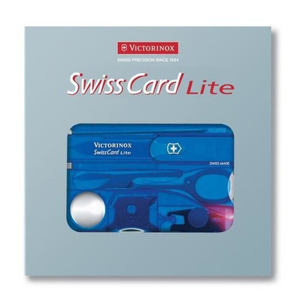 SwissCard Lite transparentny Niebieski