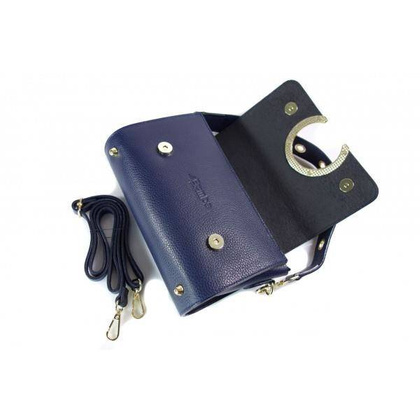 Listonoszka La Bomba złote okucia Granatowa LB134BS