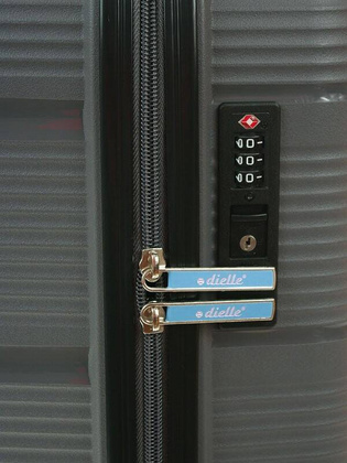 Mała kabinowa walizka DIELLE 170 Szara