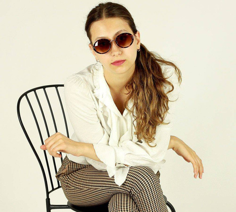 Okrągłe okulary przeciwsłoneczne MAZZINI LENONKI NEW brąz - min. zamówienie 20 / 50 / 100 szt.