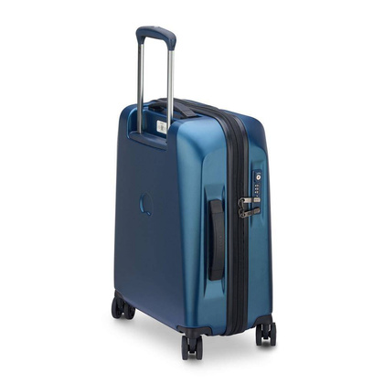 Delsey Promenade Hard mała niebieska walizka kabinowa na kółkach 55 cm