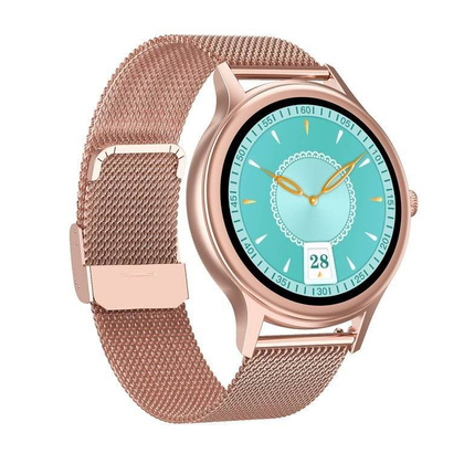 SMARTWATCH PACIFIC 18-2 - BRANSOLETA + PASEK: Rosegold / Biały (zy697b)