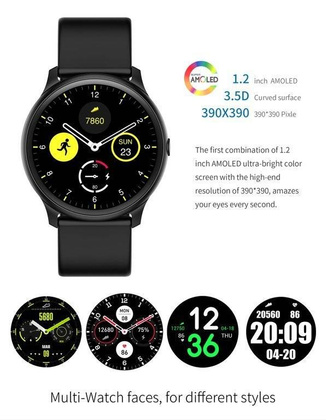 SMARTWATCH G. Rossi G.RSWSF1-1A1-1 black + dodatkowy PASEK (zg309e)