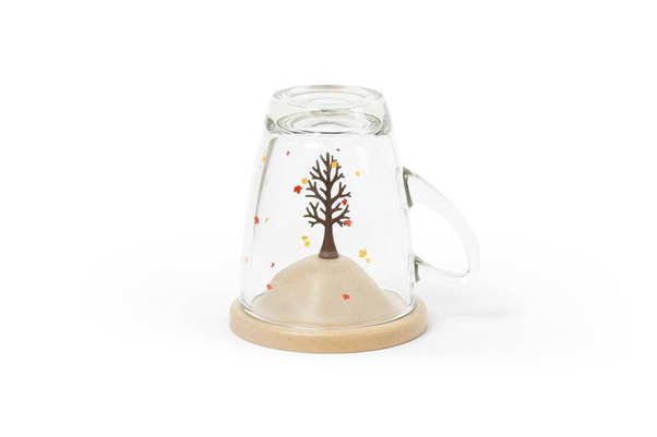 Kubek z podstawką autumn Beż 10317-BN-BN