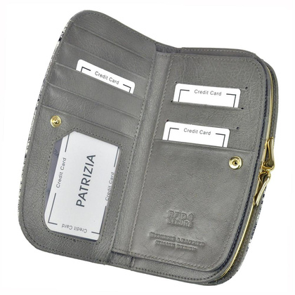 Portfel damski skórzany PELLUCCI SNR-123 RFID Popiel