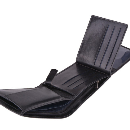 Portfel męski skórzany KEMER M31 Czarny - min. zamówienie 20 / 50 / 100 szt.