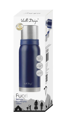 Termos turystyczny 1L FUORI granatowy 27657