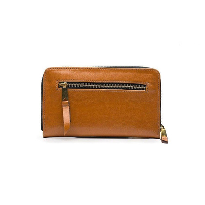 Portfel damski skórzany KEMER P01 Jasny Brąz - min. zamówienie 20 / 50 / 100 szt.