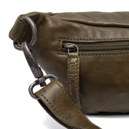 Saszetka / nerka skórzana Valencia Zielona - min. zamówienie 20 / 50 / 100 szt.