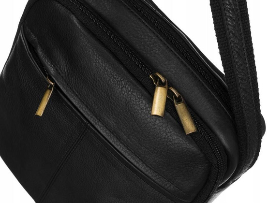 Elegancka listonoszka męska ze skóry naturalnej