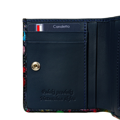 Mały portfel damski BajuBaj z kolorowej skóry naturalnej – elegancja i praktyczność PD1031s169