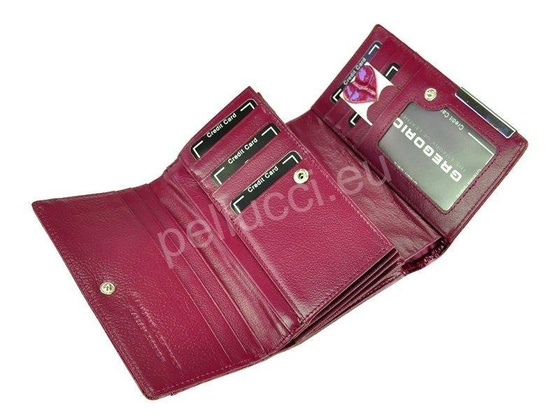 Portfel damski skórzany PELLUCCI BC-112 Czerwony