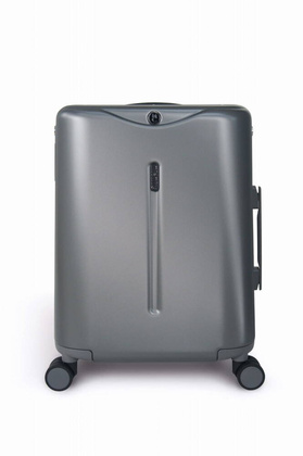 Walizka podróżna średnia z siedziskiem dla dziecka Dark Grey MiaMily