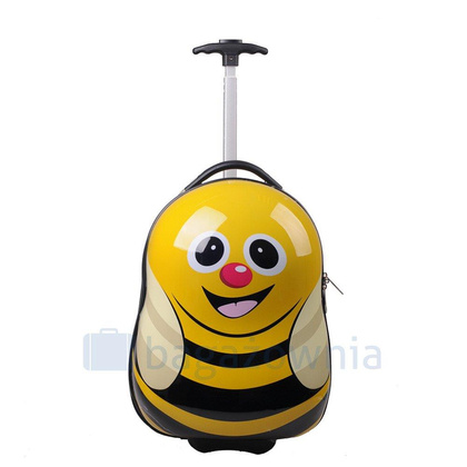 Walizka dziecięca KEMER PSZCZÓŁKA Żółta min. zamówienie 20 / 50 / 100 szt.