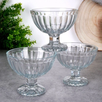 Pucharki do lodów szklane 180 ml 3 szt.