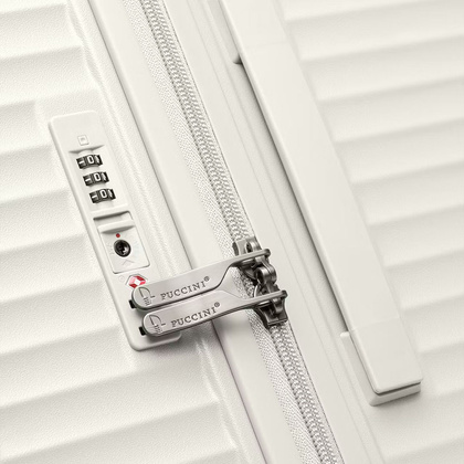 Średnia walizka PUCCINI MONTE CARLO PC036TB 6B Beżowa