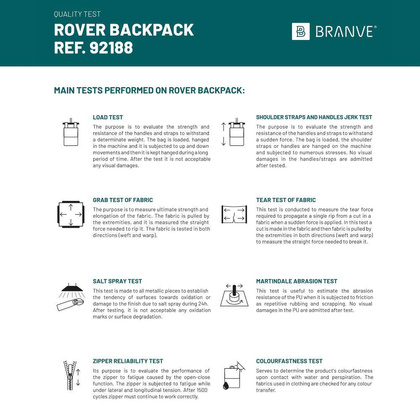 ROVER BACKPACK II. Plecak z tkaniny i PU