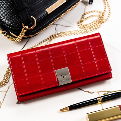 Duzy portfel damski ze skory naturalnej i ekologicznej