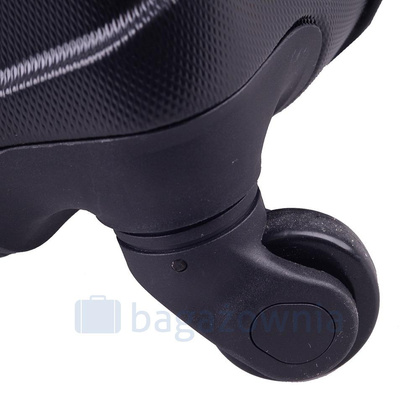 Walizki podróżne na kółkach ABS 2w1 730 S / L Śliwkowy