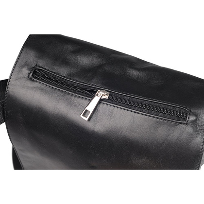 Torebka damska skórzana KEMER 606 Czarna - min. zamówienie 20 / 50 / 100 szt.