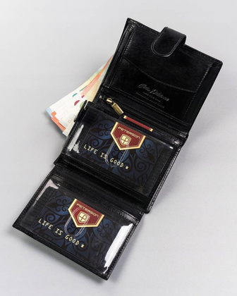 Duży portfel męski z zapięciem na zatrzask