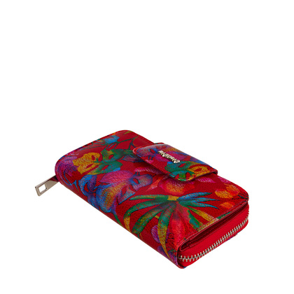 Czerwony portfel damski BajuBaj ze skóry naturalnej – funkcjonalność i styl w jednym PD2006s116 RFID