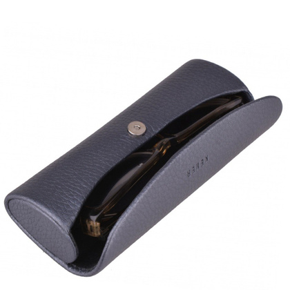 Etui na okulary skórzane KEMER OK2 Szary - min. zamówienie 20 / 50 / 100 szt.