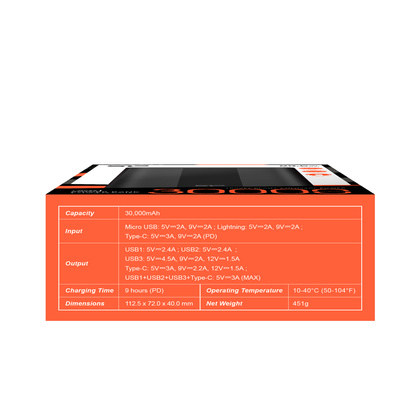 POWER BANK QX55 30000 MAH SILICON POWER