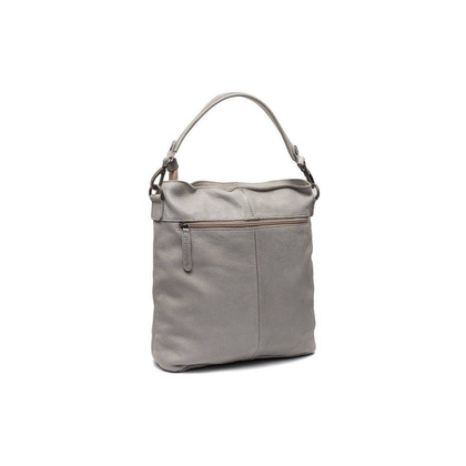 Torebka damska skórzana na ramię Jasno szara - min. zamówienie 20 / 50 / 100 szt.