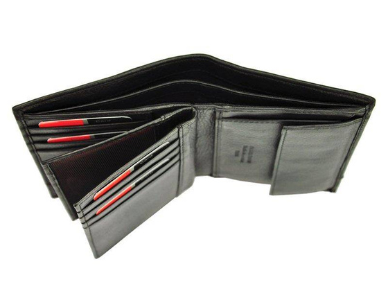 Portfel męski skórzany PIERRE CARDIN SAHARA TILAK15 331 Czarny / Niebieski