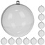 Bombki przezroczyste 10cm zestaw 10szt Ruhhy 22277