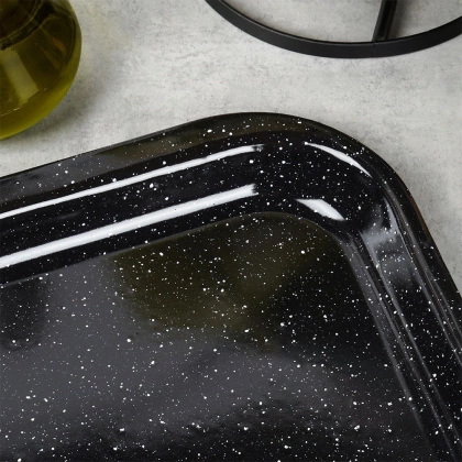 Emaliowana blacha do pieczenia brytfanna do smażenia