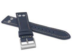 LAVVU Granatowy pasek PILOT z luksusowej skóry Top Grain - 18