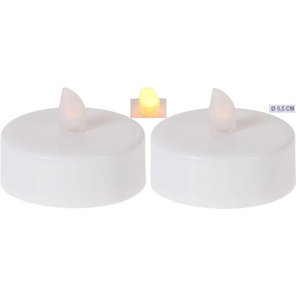ZESTAW 2 ŚWIECZEK JUMBO 58MM TEA LIGHT LED