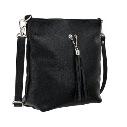 Skórzana torebka Canaletto z ozdobnym frędzlem – elegancja i funkcjonalność na co dzień TD730