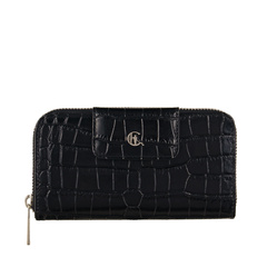 Damski portfel skórzany z suwakiem Canaletto croco PD2006s121 RFID