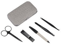 Zestaw do manicure PRETTY IN BLACK, szary