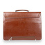 Skórzana teczka męska na laptopa brązowa - Pavone Nero Roma 2140 BR