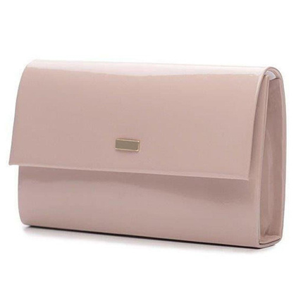 Torebka wizytowa damska KEMER SOLIER F13 Jasno Różowa Lakierowana - min. zamówienie 20 / 50 / 100 szt.