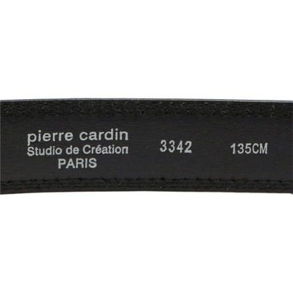 Pasek skórzany męski PIERRE CARDIN 3342 GG23 Czarny
