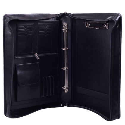 Aktówka skórzana KEMER B II-33/DW Czarna