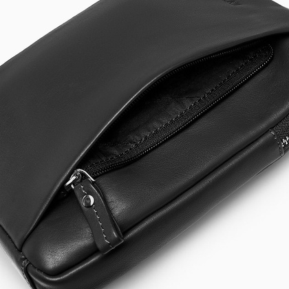 Torba na ramię skórzana PUCCINI ROYAL COLLECTION LGD5223 1 Czarny