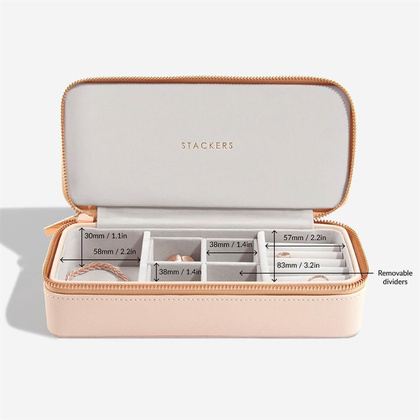 Pudełko podróżne na biżuterię Travel Large Stackers blush pink