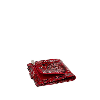 Czerwony portfel damski BajuBaj z naturalnej skóry licowej – funkcjonalny i stylowy PD1042s167