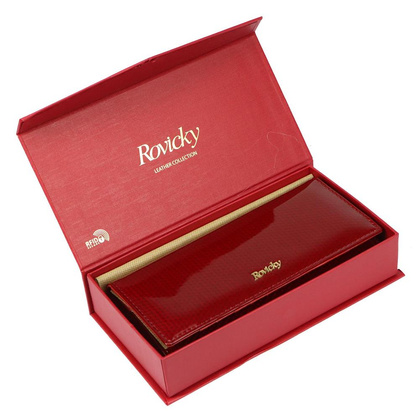 Skórzany portfel damski Rovicky, RFID