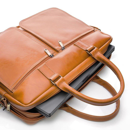 Torba skórzana na laptop 17" KEMER SOLIER Dundee - min. zamówienie 20 / 50 / 100 szt.