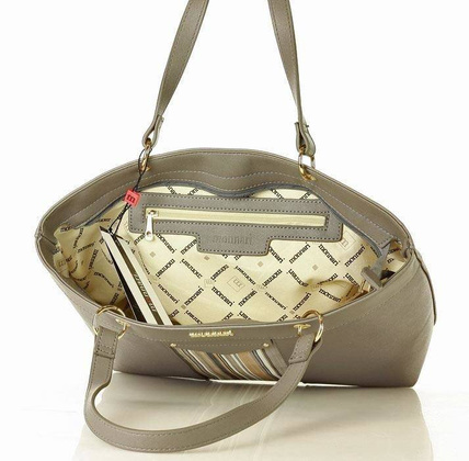 MONNARI Miejska torba shopper bag na ramię szary - min. zamówienie 20 / 50 / 100 szt.