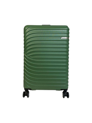 LYS Paris Hawana Duża twarda zielona walizka na kółkach 76 cm