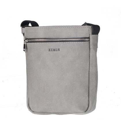 Torba skórzana KEMER S6 Ciemno szara - min. zamówienie 20 / 50 / 100 szt.
